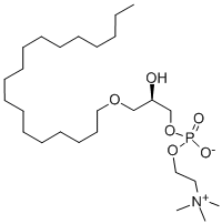 リゾ-PAF(C18) 化学構造式