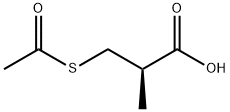 D -(-)-S-ACETYL-BETA-MERCAPTO- ISOBUTYRIC ACID Struktur