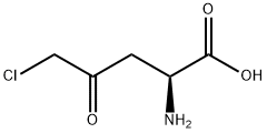 2-amino-4-oxo-5-chloropentanoate 化学構造式