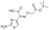 (Z)-2-(2-Aminothiazol-4-yl)-2-(tert-butoxycarbonylmethoxyimino)acetic acid Struktur