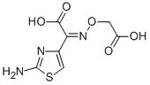 (Z)-2-(2-Aminothiazol-4-yl)-2-carboxymethoxyiminoacetic acid Struktur