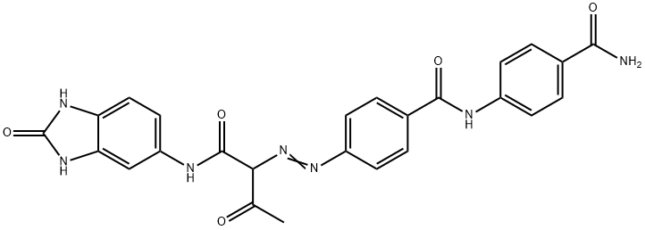 N-[4-(아미노카보닐)페닐]-4-[[1-[[(2,3-디하이드로-2-옥소-1H-벤지미다졸-5-일l)아모노]카보닐]-2-옥소프로필]아조]벤자미드
