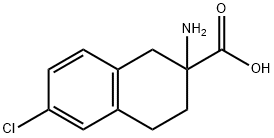 2-氨基-6-氯-1,2,3,4-四氢萘-2-甲酸 结构式
