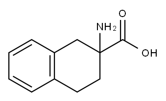 DL-2-氨基四氢萘-2-甲酸, 74444-77-2, 结构式