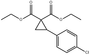 2-(4-クロロフェニル)-1,1-シクロプロパンジカルボン酸ジエチル 化学構造式