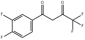 1-(3,4-二氟苯基)-4,4,4-三氟丁烷-1,3-二酮, 74445-75-3, 结构式