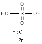 Zinc sulfate monohydrate  Struktur