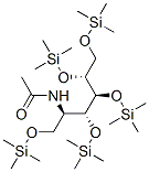 2-(Acetylamino)-1-O,3-O,4-O,5-O,6-O-pentakis(trimethylsilyl)-2-deoxy-D-mannitol Struktur