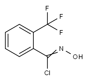 N-ヒドロキシ-2-(トリフルオロメチル)ベンゼンカルボキシイミドイルクロリド 化学構造式