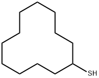 环十二烷硫醇,7447-11-2,结构式