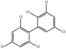 2,2',3,4',5,6'-HEXACHLOROBIPHENYL Struktur