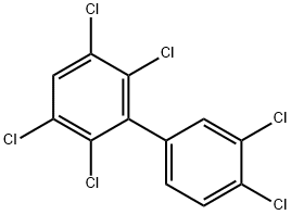 2,3,3',4',5,6-ヘキサクロロ-1,1'-ビフェニル 化学構造式