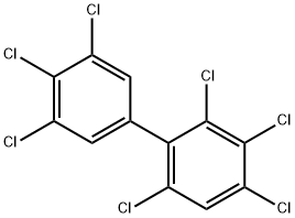 2,3,3',4,4',5',6-ヘプタクロロビフェニル 化学構造式