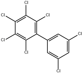 2,3,3',4,5,5',6-ヘプタクロロビフェニル 化学構造式