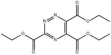 Triethyl-1,2,4-triazine-3,5,6-tricarboxylate Struktur