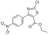 2-CHLORO-4-(4-NITROPHENYL)-5-THIAZOLECARBOXYLIC ACID ETHYL ESTER Struktur