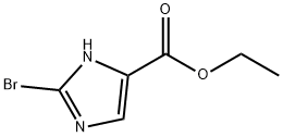 2-溴-1H-咪唑-5-甲酸乙酯, 74478-93-6, 结构式