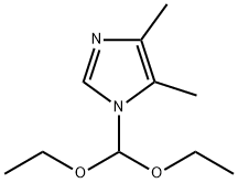 1-(diethoxyMethyl)-4,5-diMethyl-1H-iMidazole 化学構造式