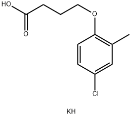 potassium 4-(4-chloro-o-tolyloxy)butyrate Structure