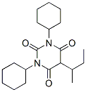 5-sec-Butyl-1,3-dicyclohexyl-2,4,6(1H,3H,5H)-pyrimidinetrione Structure