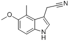 1H-Indole-3-acetonitrile,5-methoxy-4-methyl- Structure