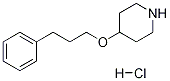 4-(3-PHENYLPROPOXY)PIPERIDINE HYDROCHLORIDE Structure