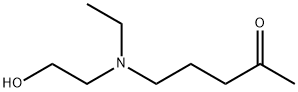 5-[ethyl(2-hydroxyethyl)amino]pentan-2-one  Struktur