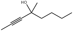 4-メチル-2-オクチン-4-オール 化学構造式