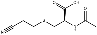 N-アセチル-S-(2-シアノエチル)システイン 化学構造式