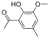1-(2-HYDROXY-3-METHOXY-5-METHYLPHENYL)ETHANONE 结构式