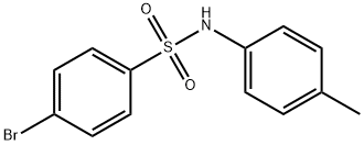 4-ブロモ-N-(4-メチルフェニル)ベンゼンスルホンアミド 化学構造式