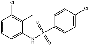 4-Chloro-N-(3-chloro-2-Methylphenyl)benzenesulfonaMide, 97% Structure
