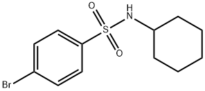 4-ブロモ-N-シクロヘキシルベンゼンスルホンアミド 化学構造式