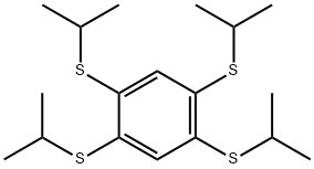 1,2,4,5-TETRA(ISOPROPYLTHIO)BENZENE Struktur
