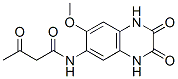 Butanamid, 3-oxo-N-(1,2,3,4-tetrahydro-7-methoxy-2,3-dioxo-6-quinoxalinyl)- Structure