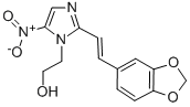 1H-Imidazole-1-ethanol, 2-(2-(1,3-benzodioxol-5-yl)ethenyl)-5-nitro-|