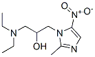 1H-Imidazole-1-ethanol, alpha-((diethylamino)methyl)-2-methyl-5-nitro- Structure