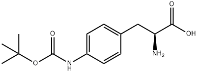 H-PHE(4-NH-BOC)-OH Struktur