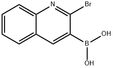 2-ブロモキノリン-3-ボロン酸 化学構造式