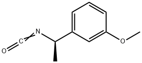 イソシアン酸(R)-(+)-1-(3-メトキシフェニル)エチル 化学構造式