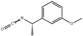 イソシアン酸(S)-(-)-1-(3-メトキシフェニル)エチル 化学構造式