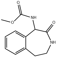 1-甲氧甲酰氨基-4,5-二氢-1H-苯并[D]氮杂-2(3H)-戊酮, 74581-23-0, 结构式