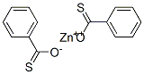 ビス(フェニルカルボニルチオ)亜鉛 化学構造式