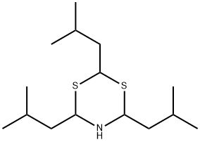 Triisobutyldihydrodithiazine Struktur