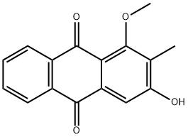 甲基异茜草素-1-甲醚 结构式