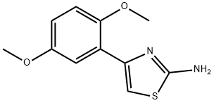 4-(2,5-二甲氧基苯基)噻唑-2-胺, 74605-12-2, 结构式