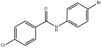 N-(4-溴苯基)-4-氯苯甲酰胺, 7461-40-7, 结构式