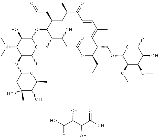 チロシン·L-酒石酸塩 化学構造式