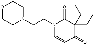 3,3-diethyl-1-(2-morpholin-4-ylethyl)pyridine-2,4-dione Structure