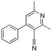 2,6-Dimethyl-4-phenyl-3-pyridinecarbonitrile Structure